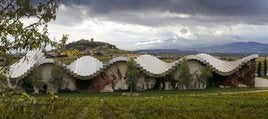 Vista de la cubierta diseñada por Santiago Calatrava, el elemento más icónico de Ysios.