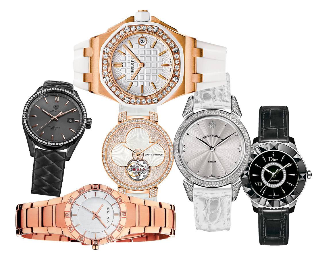 Los brillos no son exclusivos de la noche. Desafía a la luz y deslumbra con estos relojes.