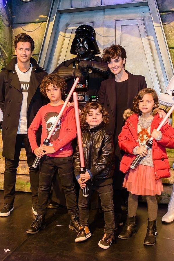 Paz Vega, Orson Salazar y sus tres hijos, Orson Jr., Ava y Lennon.