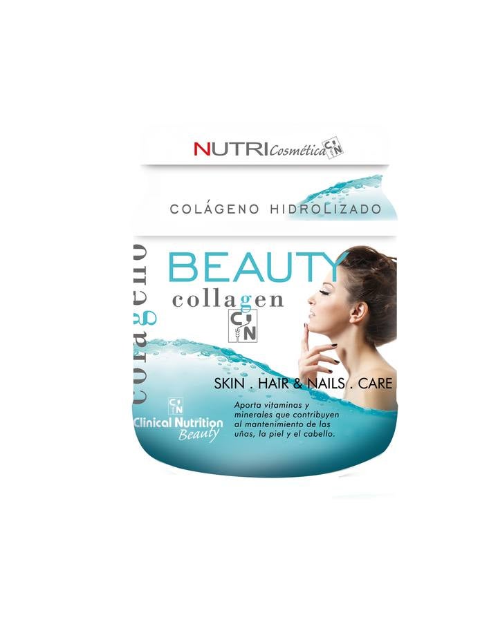 Colágeno hidrolizado enriquecido con vitaminas y minerales que contribuyen al mantenimiento y mejora de la salud de las uñas, la piel y el cabello. Los extractos de granada y semilla de uva añadidos aportan polifenoles, conocidos por su poder antioxidante (previenen el envejecimiento prematuro). El colágeno hidrolizado es una forma de colágeno que se caracteriza por poseer una estructura más sencilla que el colágeno original, permitiendo un elevado porcentaje de asimilación (superior al 90 según algunos estudios) y logrando una mayor efectividad. (Precio: 26€, en Clinical Nutrition Beauty)