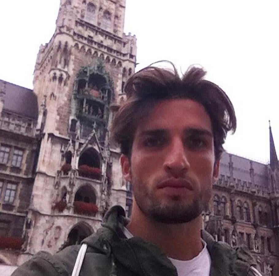 Nahuel Casares en una imagen en Múnich de uno de sus viajes.