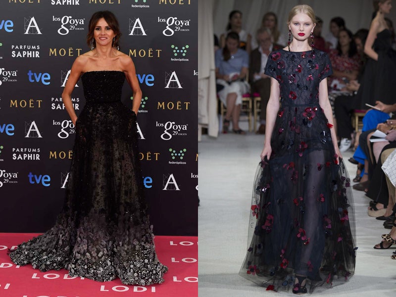 Aunque sabemos que Elie Saab es su firma de cabecera sobre la alfombra roja, considerar Oscar de la Renta como opción puede resultarle satisfactorio a Goya Toledo.