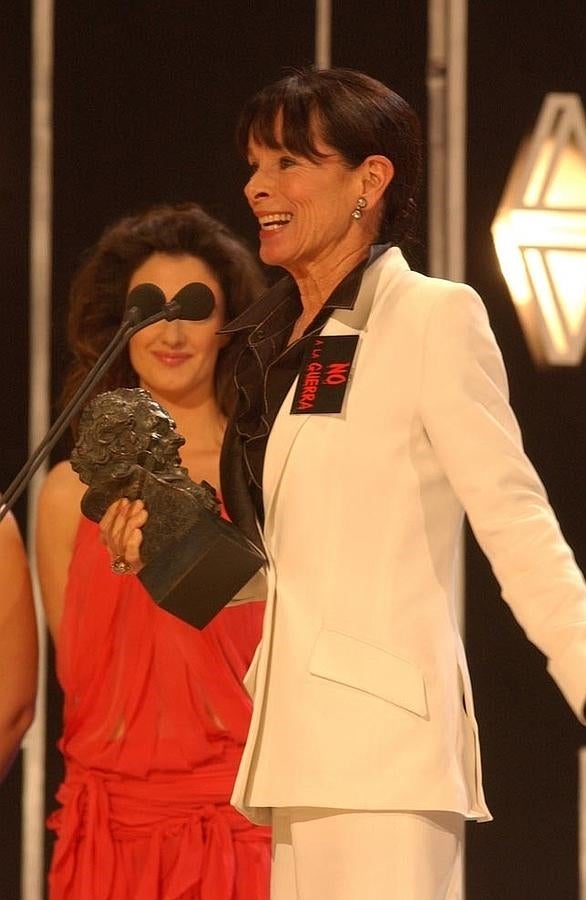 Geraldine Chaplin se sumó a la reivindicación del 'No a la guerra' que convirtió esta en la edición más política de todas las que se han celebrado.