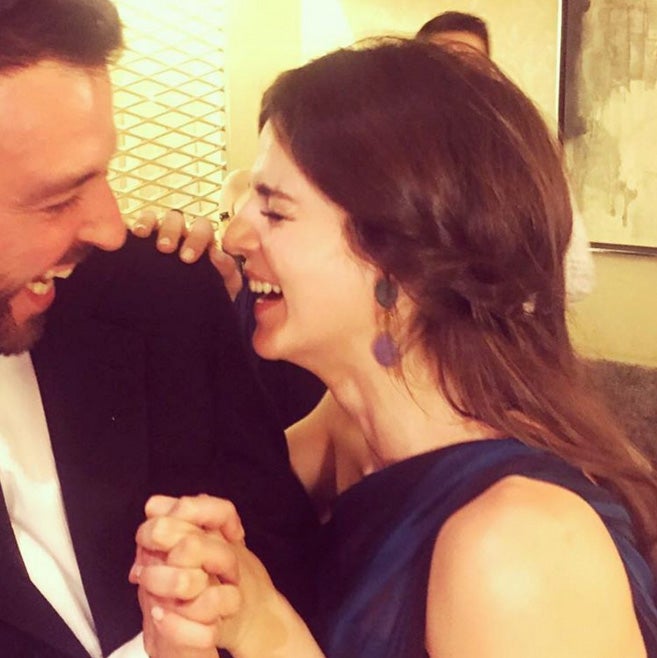 Clara Lago con Rafa Villena en una instantánea muy emotiva.