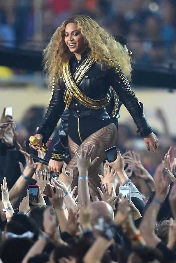 Beyoncé fue la estrella indiscutible del espectáculo musical porpuesto este año por la organización del evento.