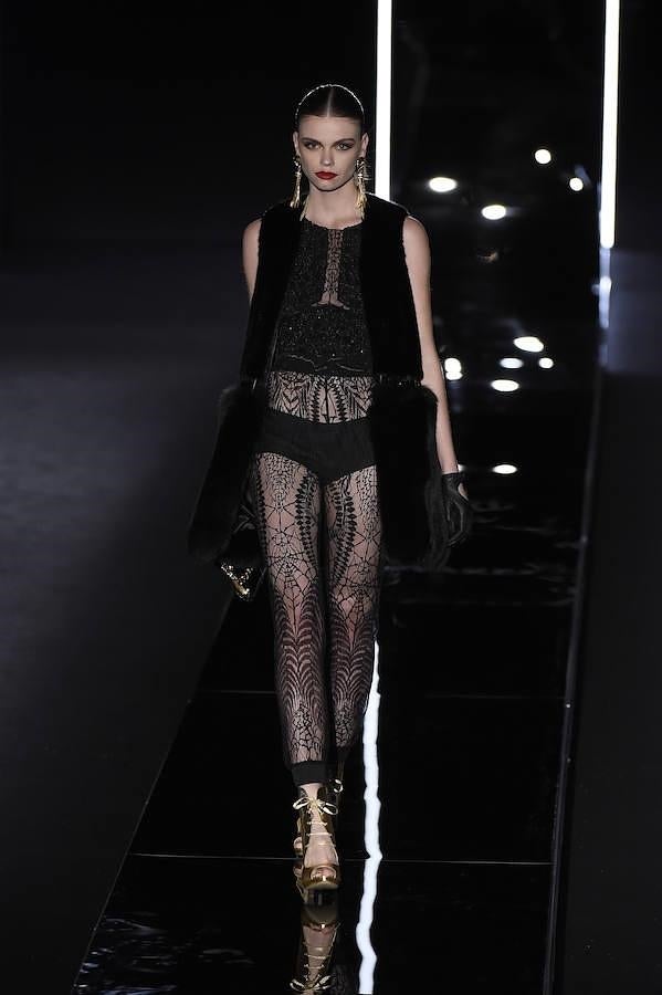 Chaleco de pelo sin mangas.