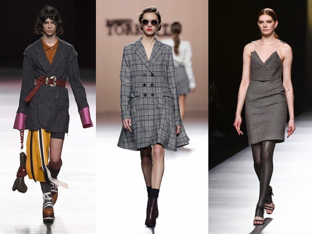 Este dibujo de cuadros clásico del armario masculino se reinventa de la mano de Mané Mané, Roberto Torretta y Amaya Arzuaga.