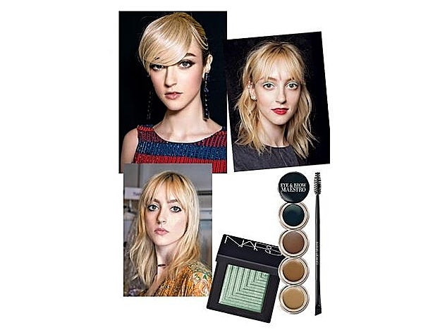 Sombra Tarvos Dual-Intensity, de la colección Nouvelle Vogue, de Nars (27 €). Sombra de ojos y cejas Eye & Brow Maestro, de Giorgio Armani (32 €).