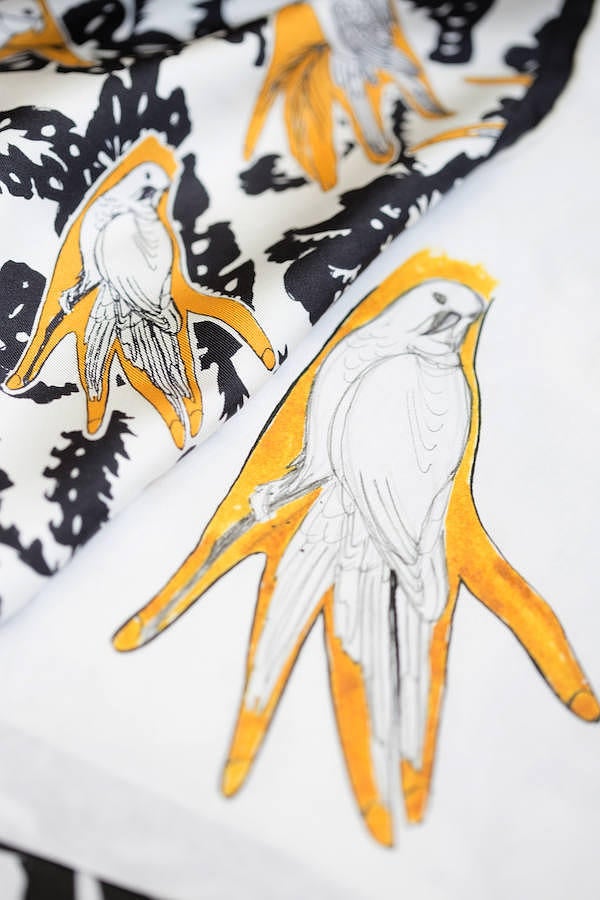 Zoom a los dibujos que aparecen en algunas de las prendas de la nueva colección