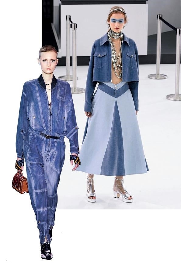 El tejido más popular se resiste a abandonar el top 10 de las tendencias. Y se lo agradecemos. Su versión 2016 es en total look. Una apuesta segura que admite mil versiones. (Louis Vuitton, Chanel)