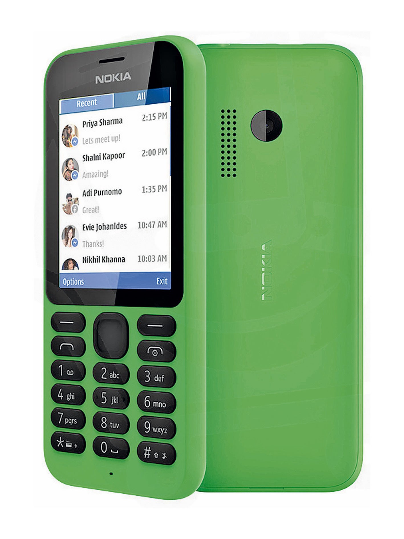 El actor Eddie Redmayne se apunta a la moda de los móviles que hacen llamadas... y ya. El modelo 215 es un diseño de Nokia.