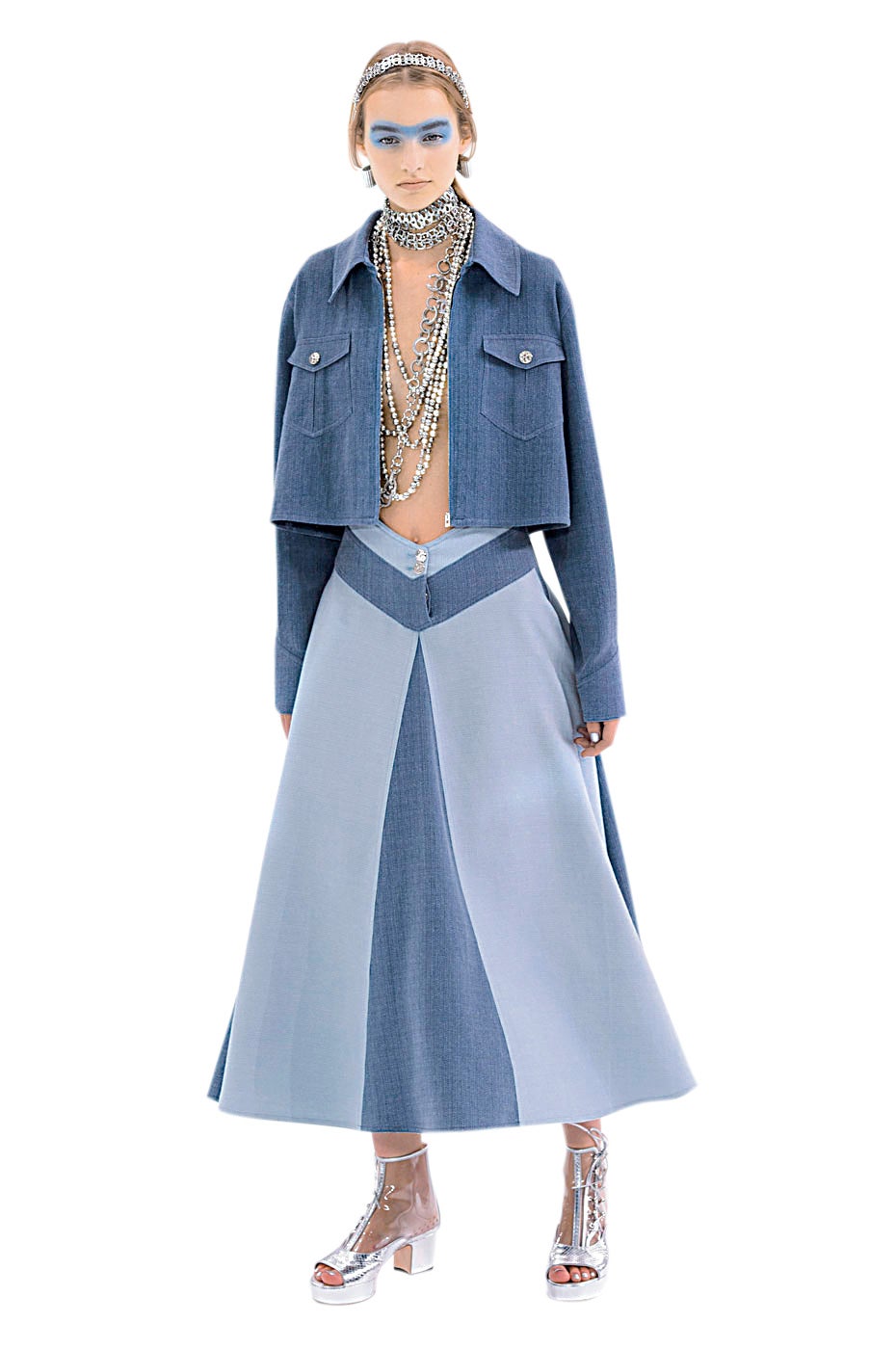 La propuesta de Chanel se basaba en denim tota looks