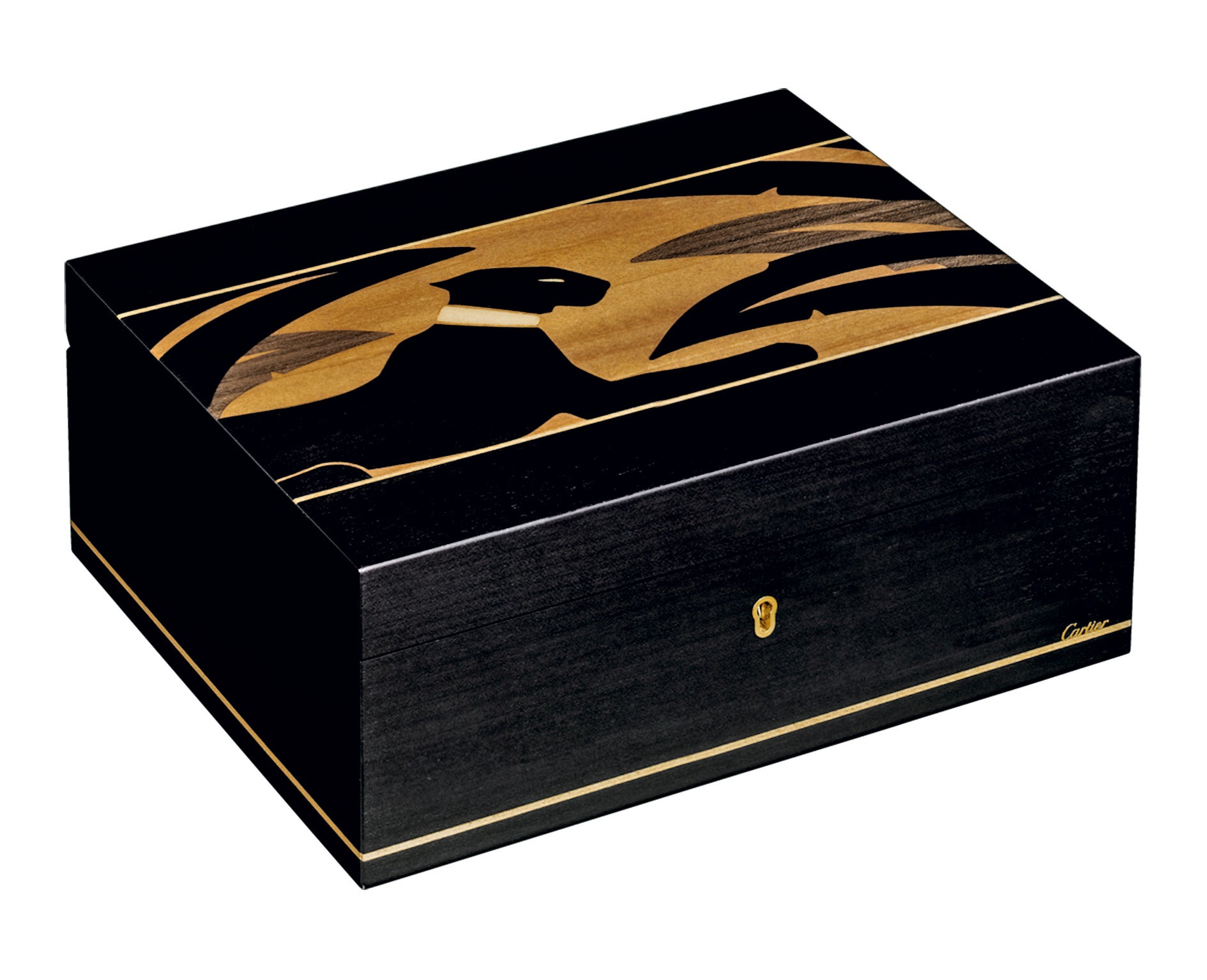 Ha acompañado a Cartier durante toda su historia. Ahora deja la joyería para vestirse de laca y madera.