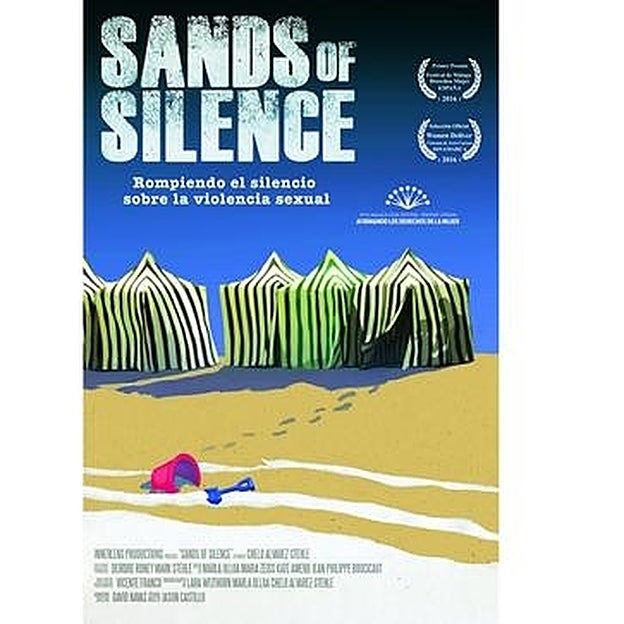 Cartel del documental sobre violencia sexual Sands of silence.