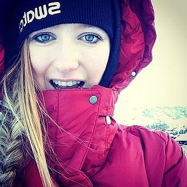 Estelle Balet, en acción en la montaña.