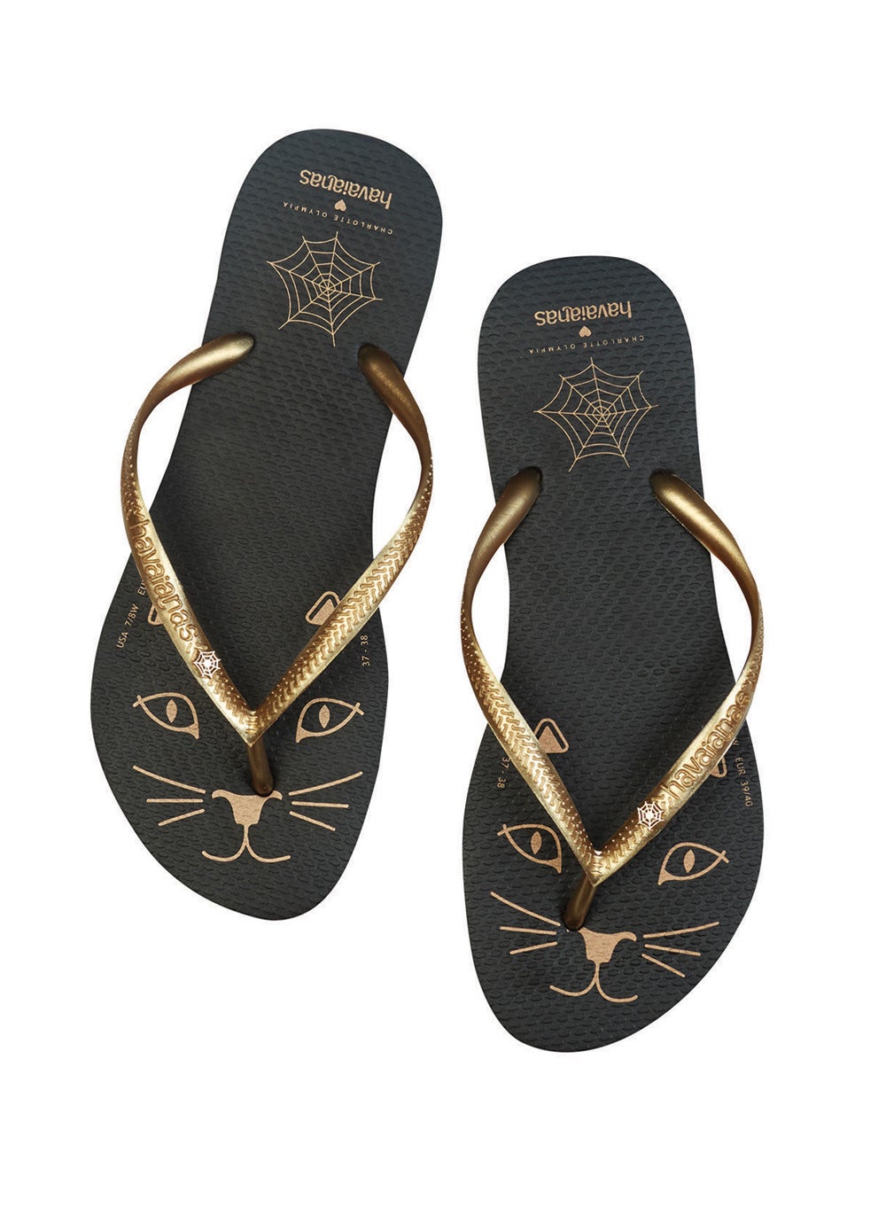 Convierte a tu madre en la más fashion de la playa con uno de las exclusivas Havaianas diseñadas por Charlotte Olympia (Precio: 60 euros).