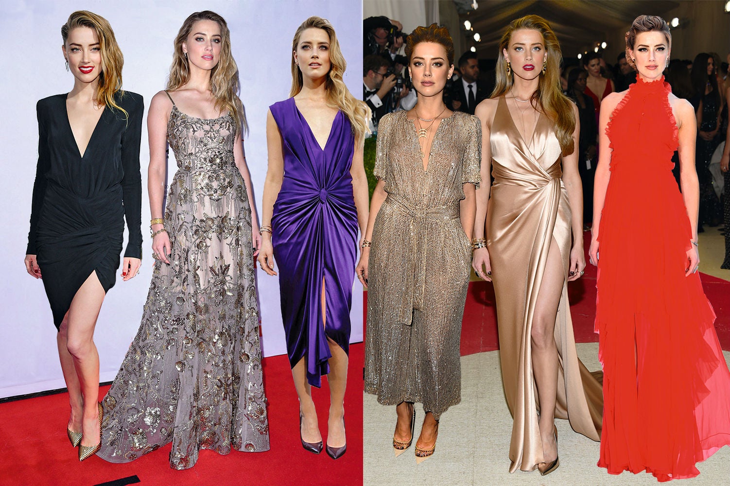 La actriz norteamericana no lo tenía nada fácil. Puede que no le costara mucho reemplazar a Vanessa Paradis en el corazón de Johnny Depp, pero superar a la cantante y actriz francesa en estilo parecía un hándicap imposible. Aún así, Amber ha logrado que su aspecto de rubia explosiva resulte una ventaja sobre la alfombra roja. Los vestidos largos, de escote pronunciado o drapeados y con aberturas, y una melena que le gusta peinar de lado, como las antiguas divas de Hollywood, son sus mejores bazas. Así se ha hecho un hueco entre las mejor vestidas de la red carpet.