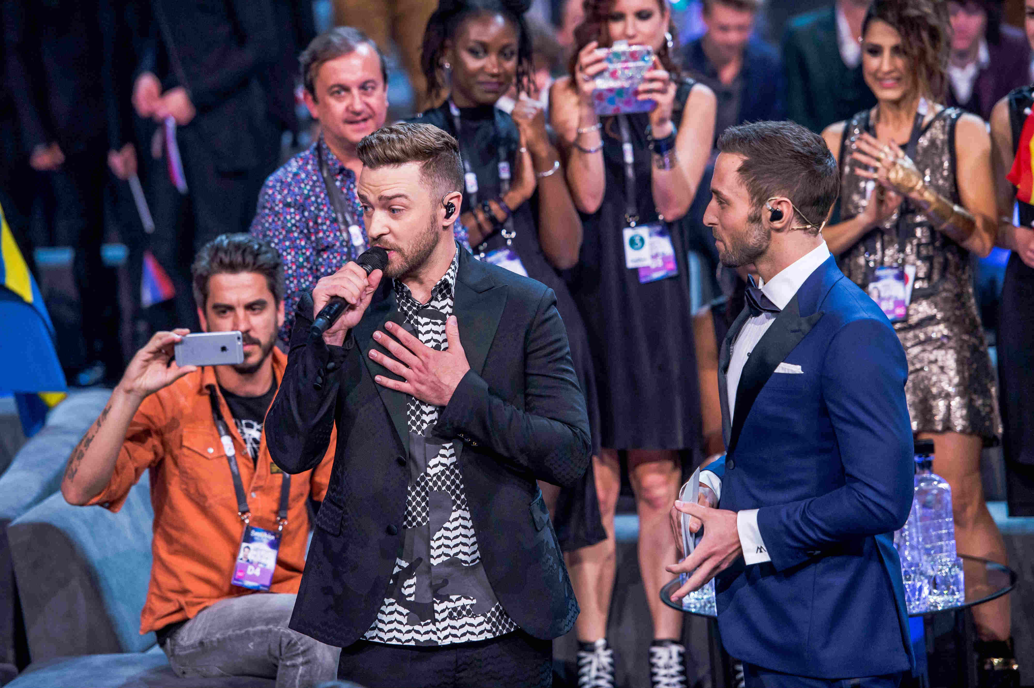 Justin Timberlake se convertía en el primer invitado internacional que cantaría en Eurovisión