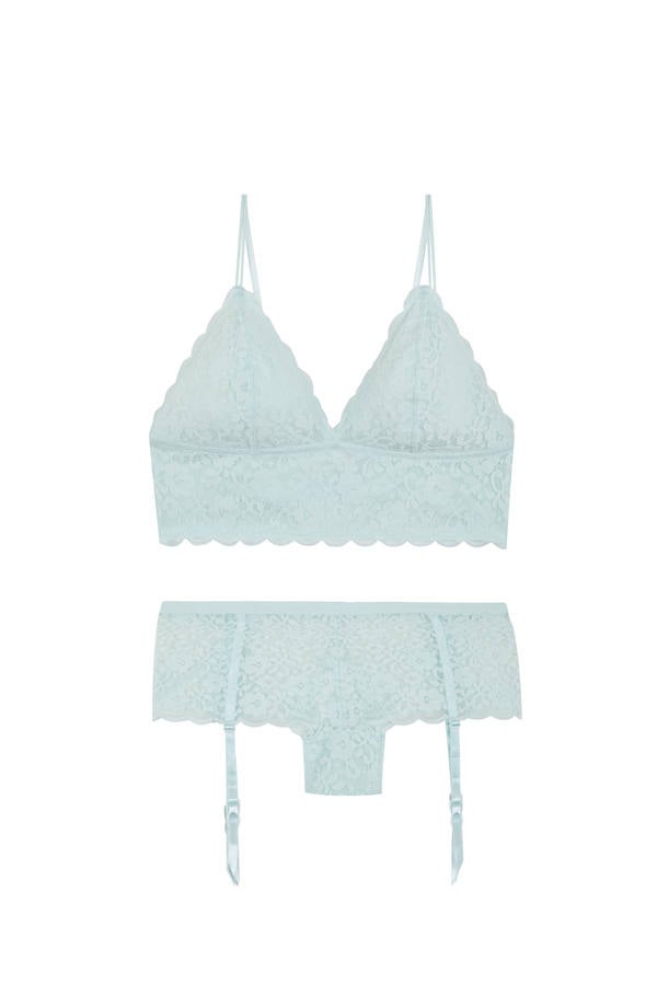 Otro de los conjuntos en tonos azulados, esta vez de la firma Women'Secret.