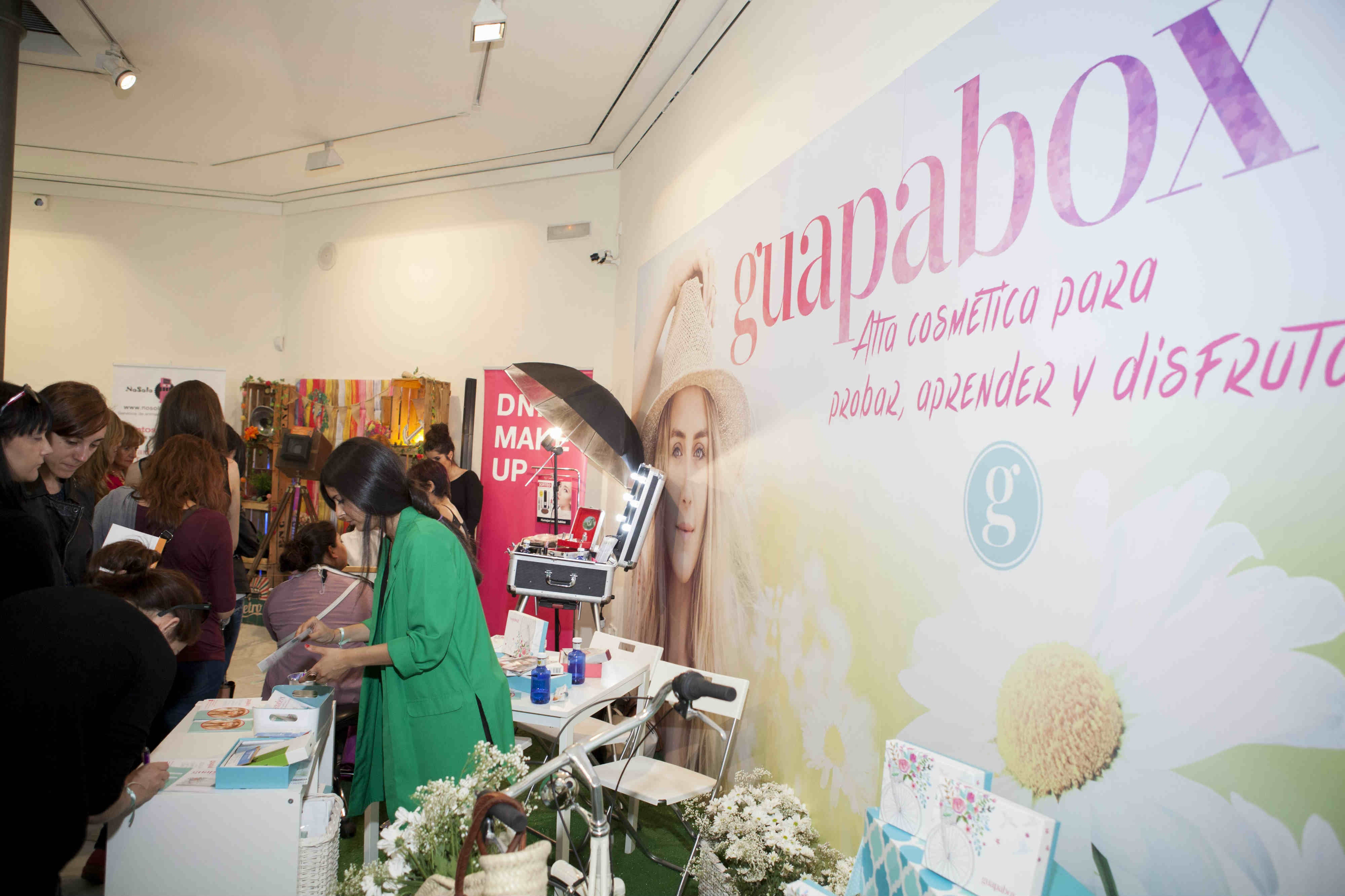 En el stand de Guapabox además de sortear cajitas de belleza, ofrecieron talleres y consejos con algunas de sus marcas colaboradoras.