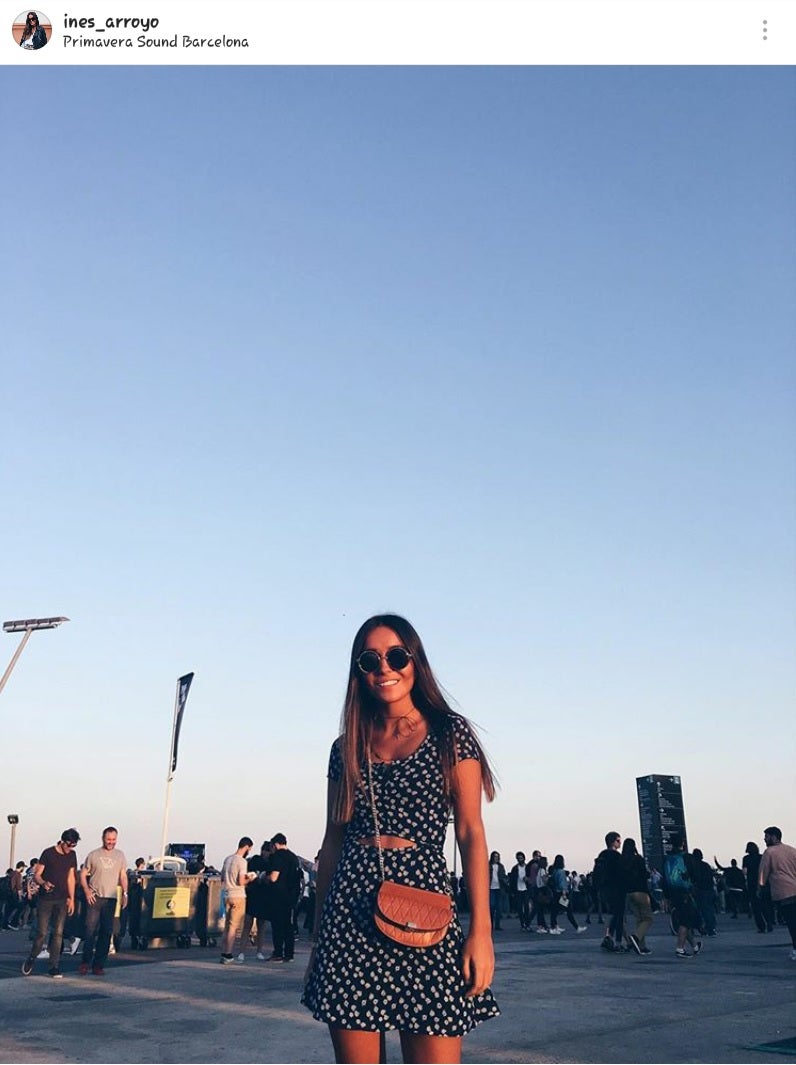 Otra instagramer que se anima a acudir al festival primavera Sound con un look de H&M es Inés Arroyo y en su cuenta ya se acumulan 300K seguidores.
