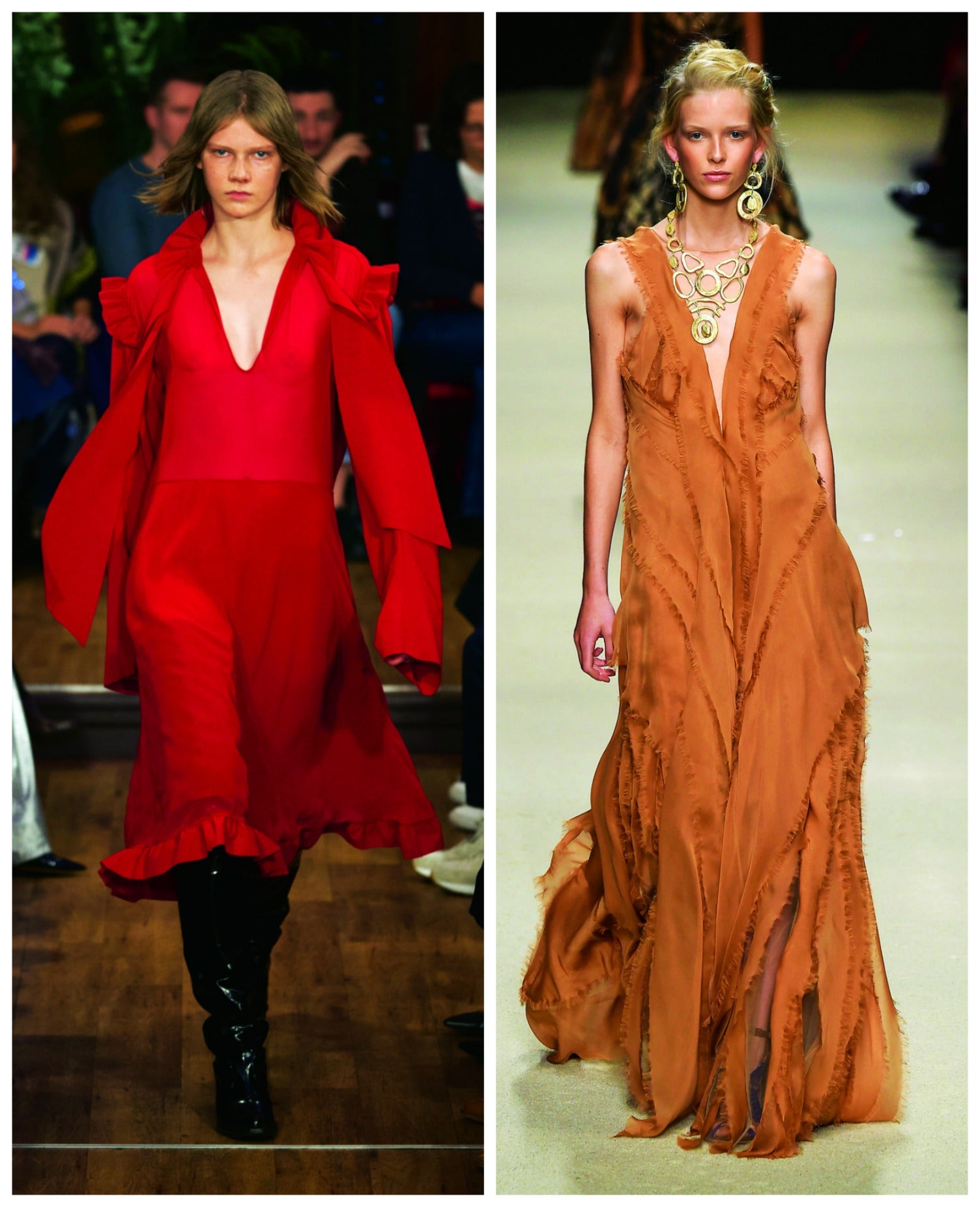 Ya conocemos las últimas incorporaciones a los desfiles de Alta Costura que tendrán lugar el próximo mes de julio en París. Y, aunque dispares, las dos firmas lo tienen más que merecido. Una, Alberta Ferretti, llega para quedarse y presentará su línea Limited Edition. La otra, Vetements, desfilará como firma invitada gracias al éxito en tiempo récord y su arrolladora acogida entre el street style. Para no perdérselos. (Vetements, Alberta Ferreti)