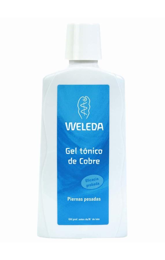Este gel no graso combina las virtudes armonizantes y relajantes del cobre, conocido por sus propiedades antiespasmódicas, con las propiedades refrescantes y relajantes de plantas como el limón, la bardana, el hamamelis, y el árnica. Así alivia la sensación de piernas pesadas de forma inmediata y proporciona una acción tonificante duradera. (15,50€)