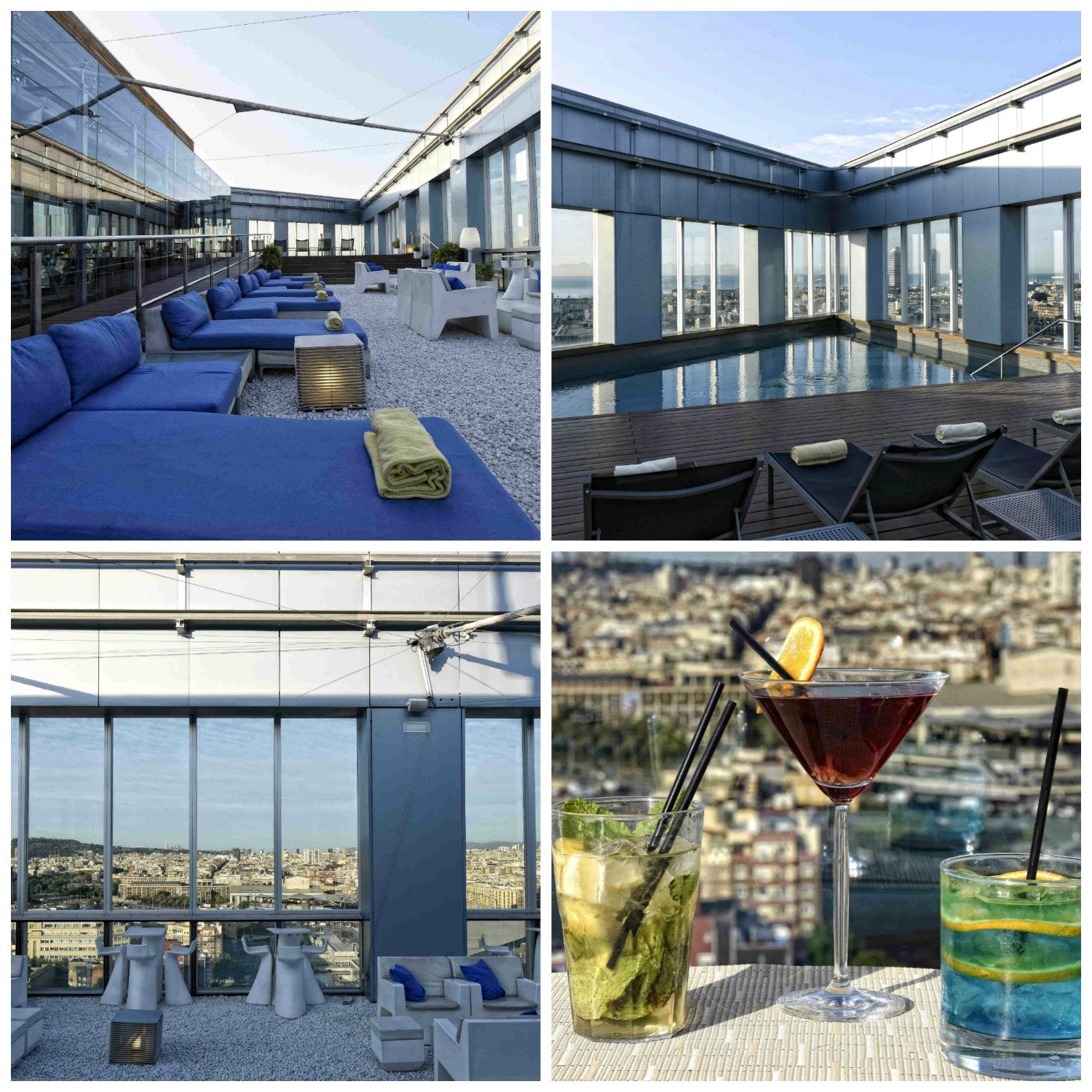 Bébete Barcelona desde las alturas desde la terraza del Novotel City.