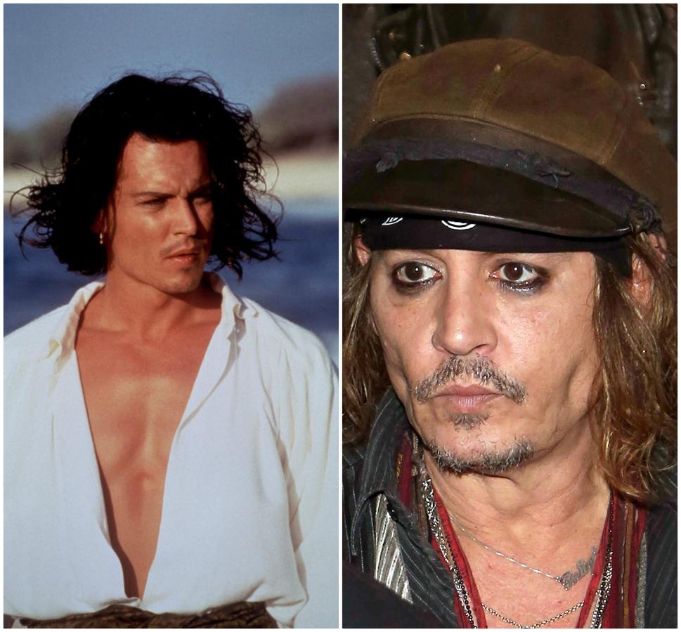 El actor tenía un 'look' interesante, sexy, hasta misterioso, pero el abuso de alcohol y las drogas, así como sus escándalos lo han llevado a la decadencia.