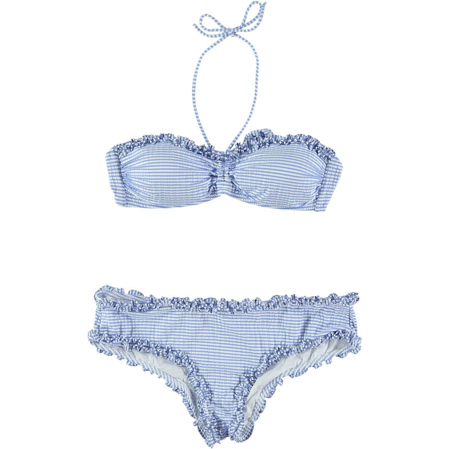 Un clásico, a rayas azules y blancas (CPV).