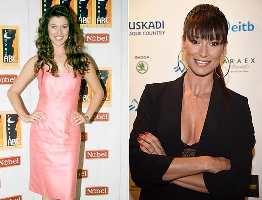 Sonia Ferrer, a la izda., en un posado en 2001; a la dcha., en la presentación del FesTVal, celebrado hace un par de semanas.