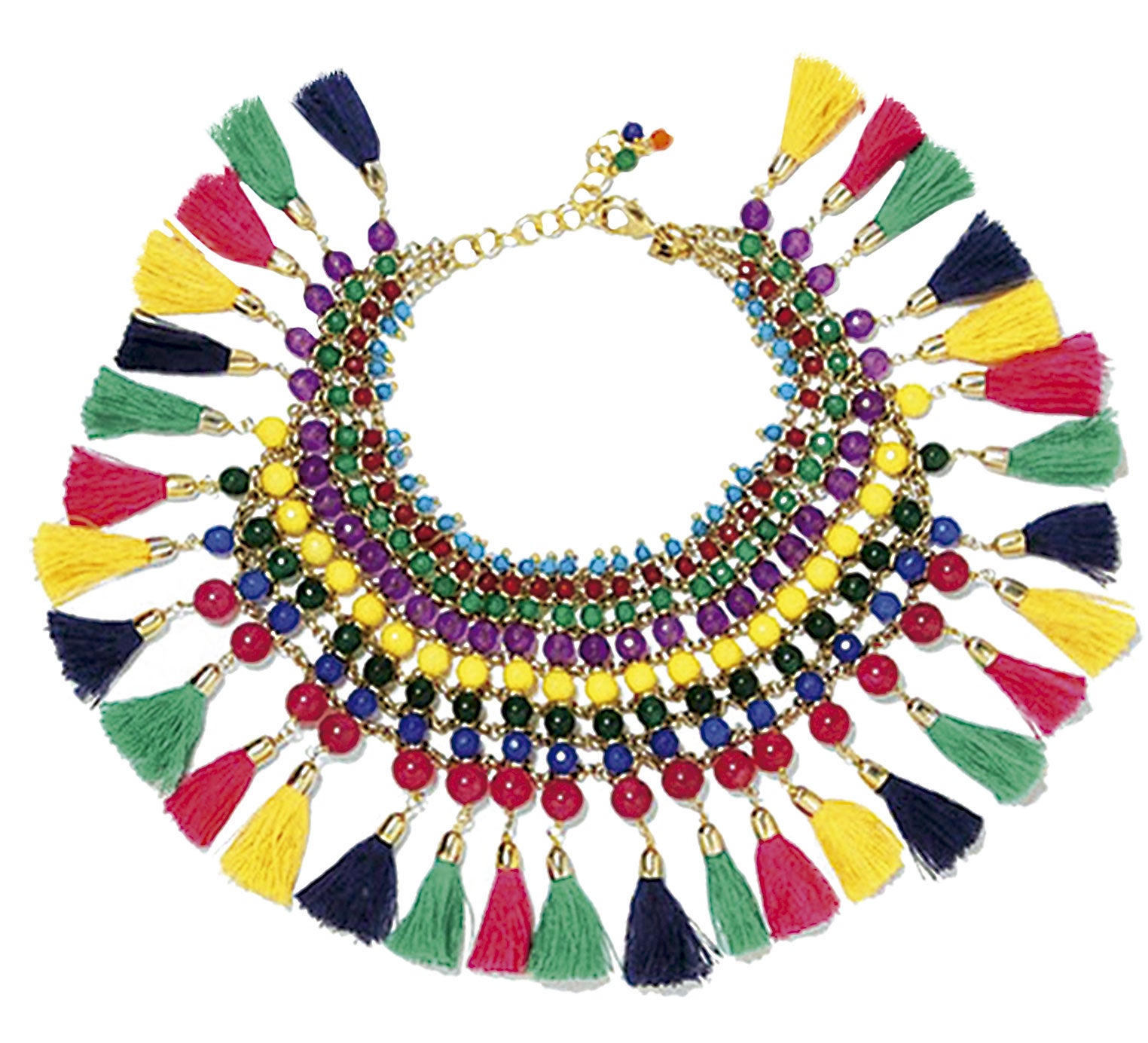 Tobillera con borlas de Rosantica.