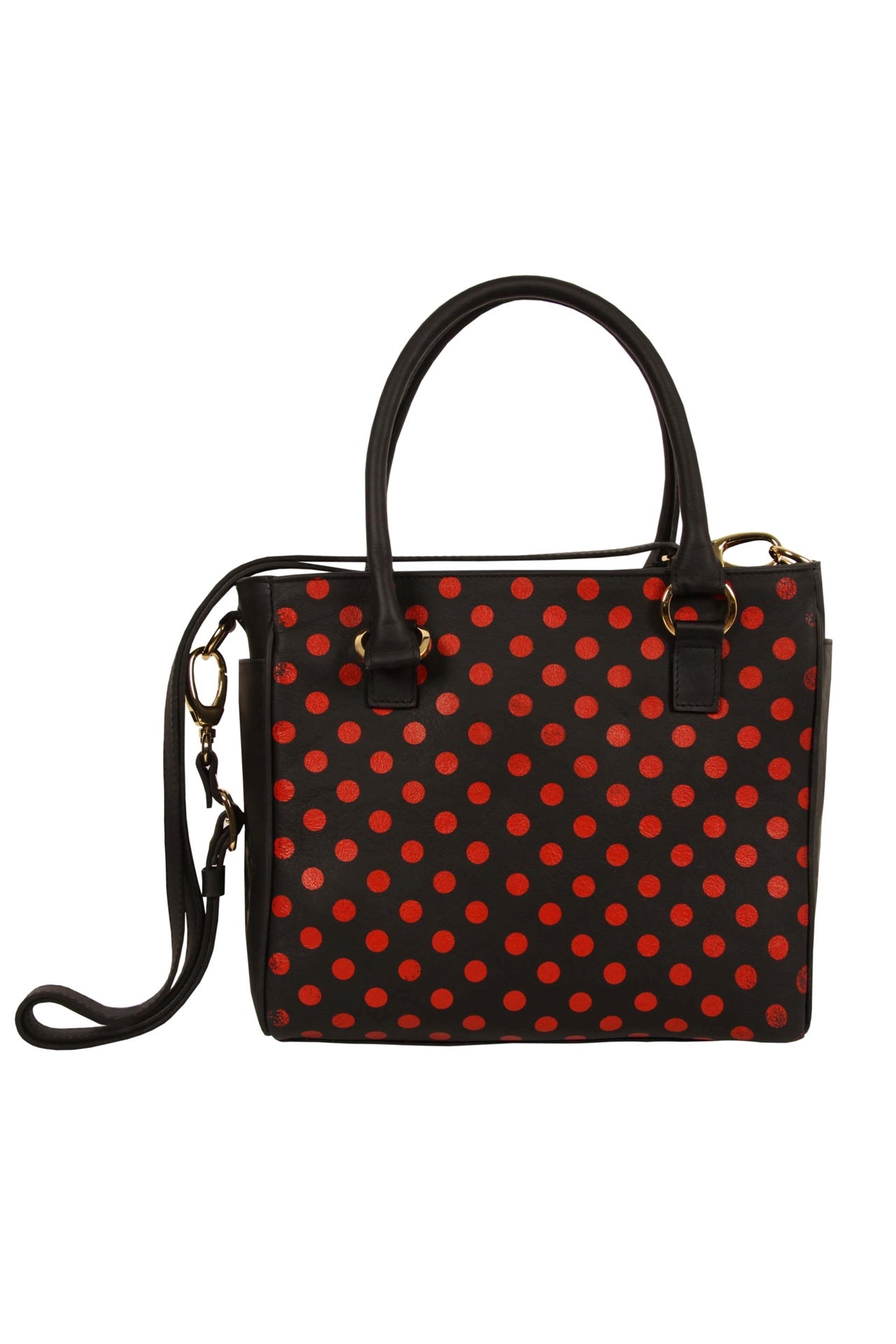 De lunares rojos, uno de los modelos con descuento de Dolores Promesas (Precio rebajado de 259.90 euros a 155.90 euros)