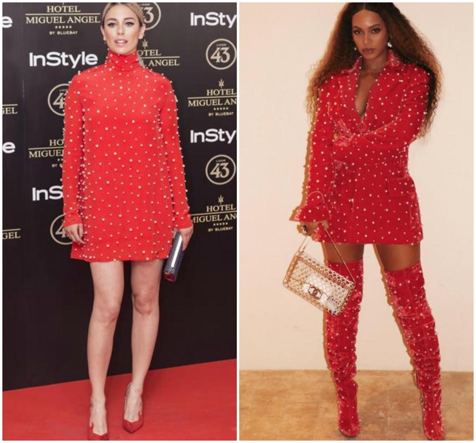 Si hay una diva que pagaríamos porque nos copiara el look, esa sería Beyoncé. Y precisamente ha sido la cantante la que ha elegido  un vestido de María Escoté prácticamente igual  al que llevó Blanca Suárez hace un par de años para volver a demostrar que la moda española está en boga fuera de nuestras fronteras. Y nosotras tan orgullosas, la verdad...