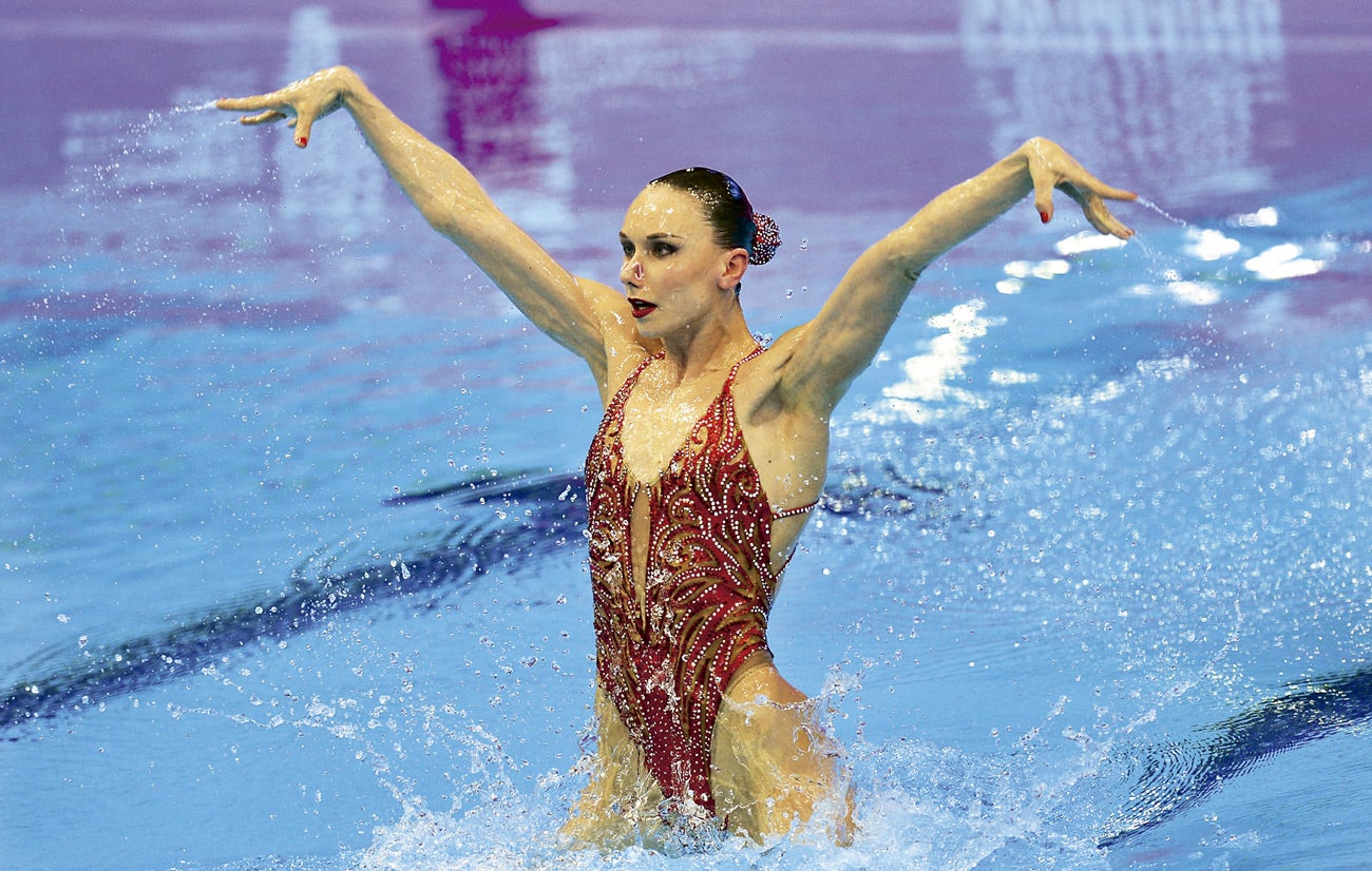 Natalia Ischenko. Natación sinronizada, 30 años. Rusia. Es 16 veces campeona del mundo, siete veces de Europa y triple medallista olímpica. La gran favorita y eterna rival de las españolas, es un ejemplo de cómo regresar a la elite tras dar a luz. Cuando su hijo tenía un año, volvió a conseguir dos oros en el Europeo.