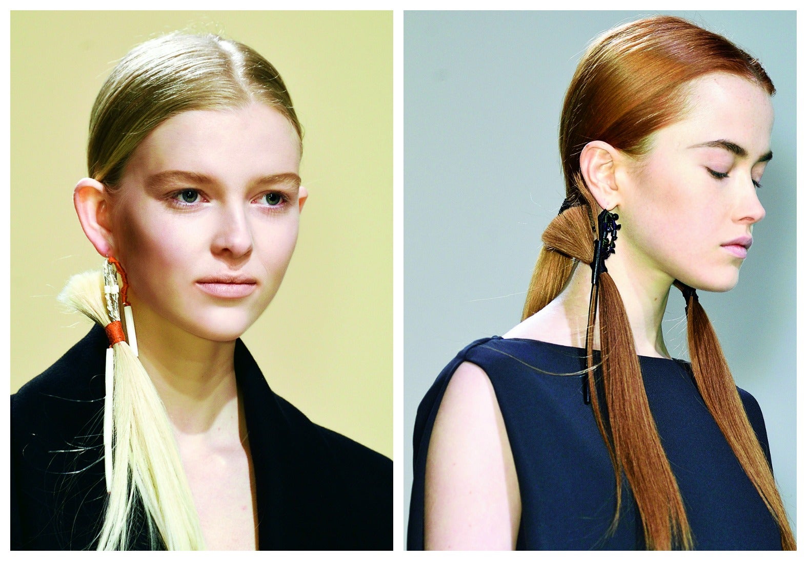 Si pensabas que ya estaba todo visto sobre una pasarela, te equivocabas. Y la prueba está en el desfile de Chalayan y sus originales pendientes, que parecen (pero no son) la continuación del pelo de la modelo. ¿Se atreverá alguien a lucirlo en la calle? Parece una misión imposible.