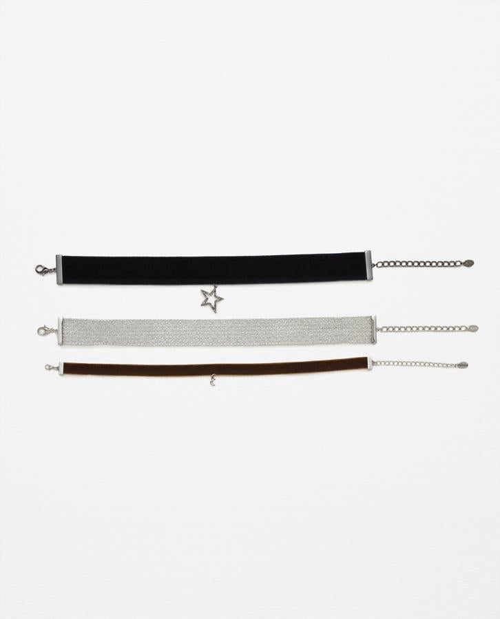 Pack de tres choker que encontrarás en Zara (Precio: 12.95 euros)