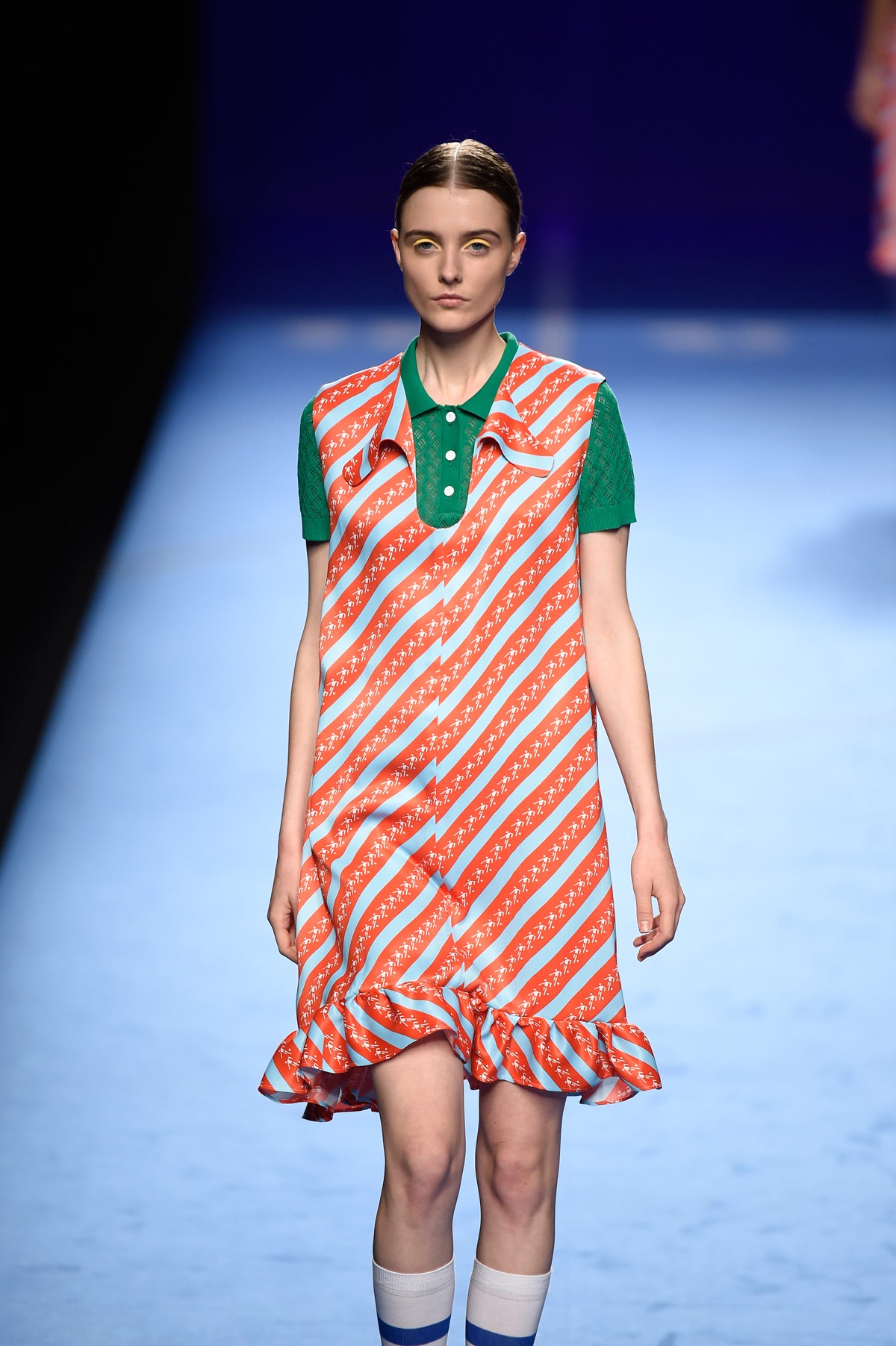 La mezcla de tejidos ayudaba a quitar peso a esta colección tan deportiva.