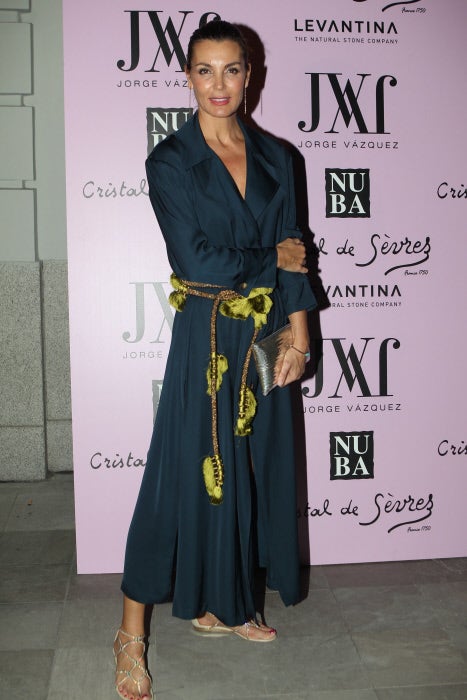 El diseñador ofreció una cena tras su desfile en MBFWM al que acudieron famosas como Mar Flores