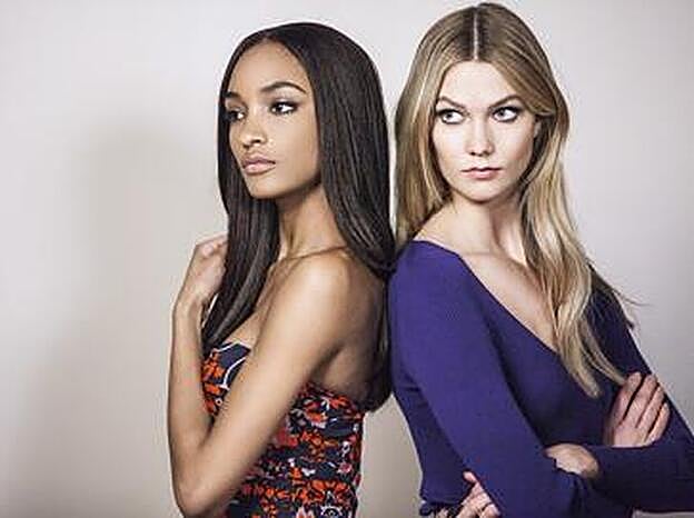 Las dos tops, durante la sesión de fotos para la campaña de Liu Jo en los Alva West Studios de Londres.