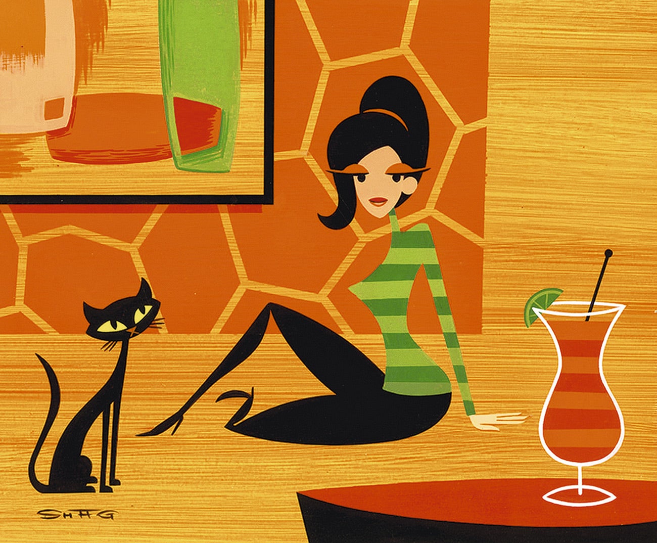 Es el que podrás ver en La Fiambrera, multiespacio expositivo de Madrid que trae las nuevas obras de Shag, nombre tras el que se esconde Josh Agle, uno de los reyes del lowbrow o surrealismo pop. Inspiradas en el mundo de la coctelería, sus pinturas cuelgan ya en las casas de estrellas como Nancy Sinatra. Hasta el 5 de noviembre (lafiambrera.net).