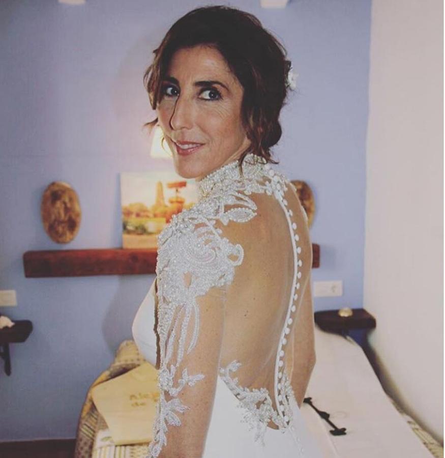 Paz Padilla minutos antes de salir rumbo a la playa de Zahara de los Atunes.