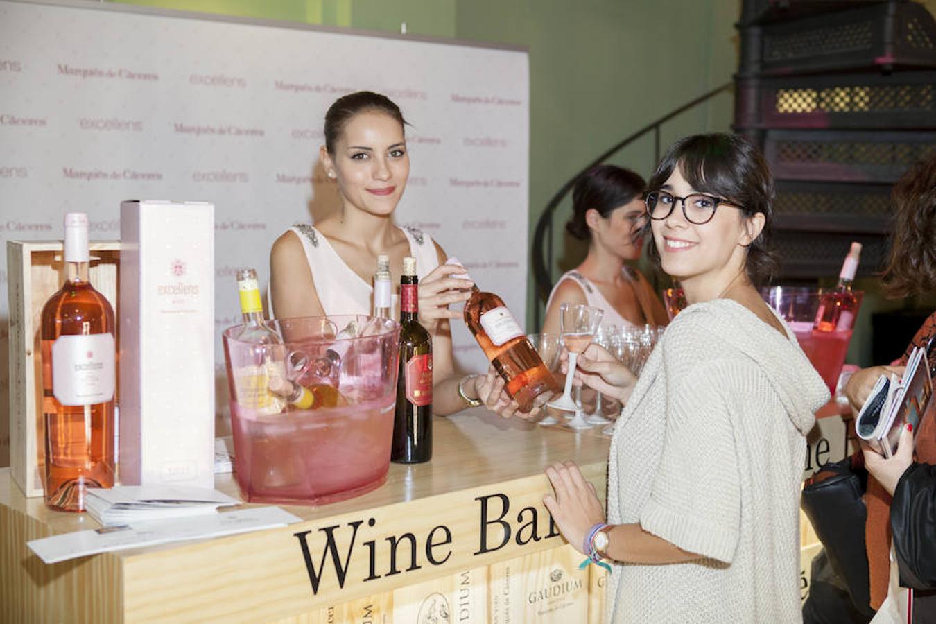 En la Wine Bar de Marqués de Cáceres pudimos degustar sus vinos Verdejo, Excellens Rose y Marqués de Cáceres Crianza, una verdadera delicida para el paladar.