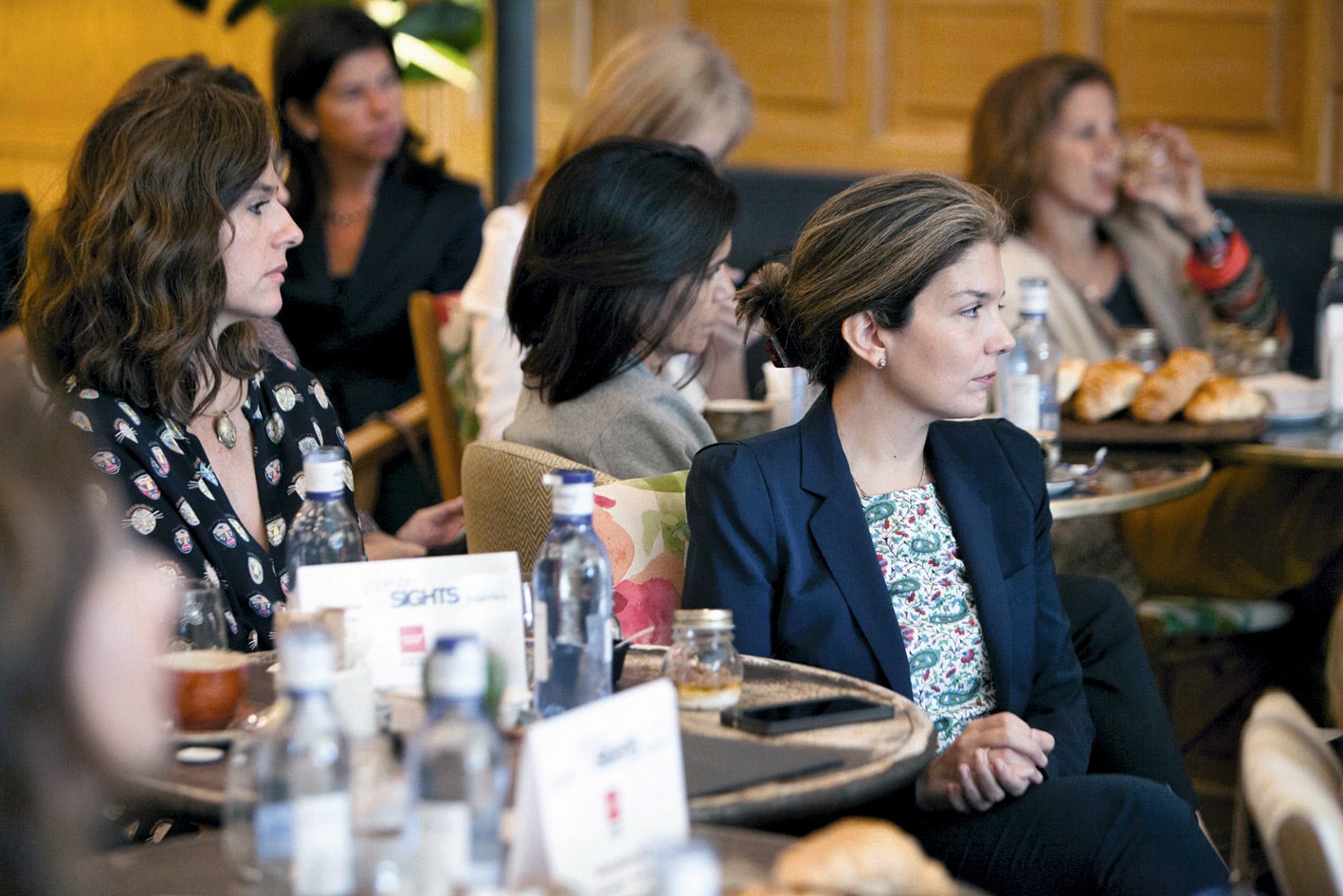 Una de las participantes en el debate.