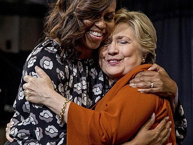 Michelle Obama y Hillary Clinton