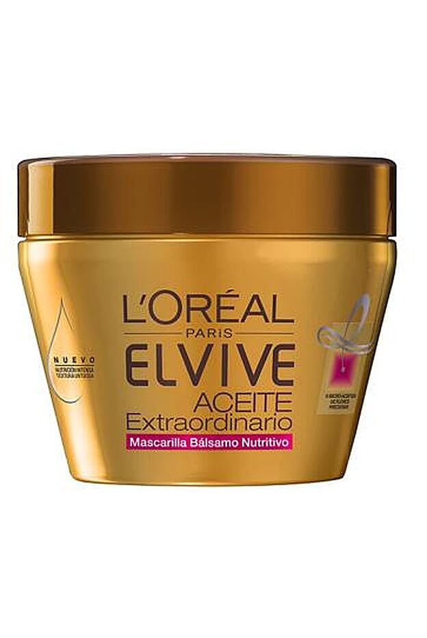 Mascarilla Bálsamo Nutritivo Aceite Extraordinario Elvive de L’Oréal Paris (4,99€).
