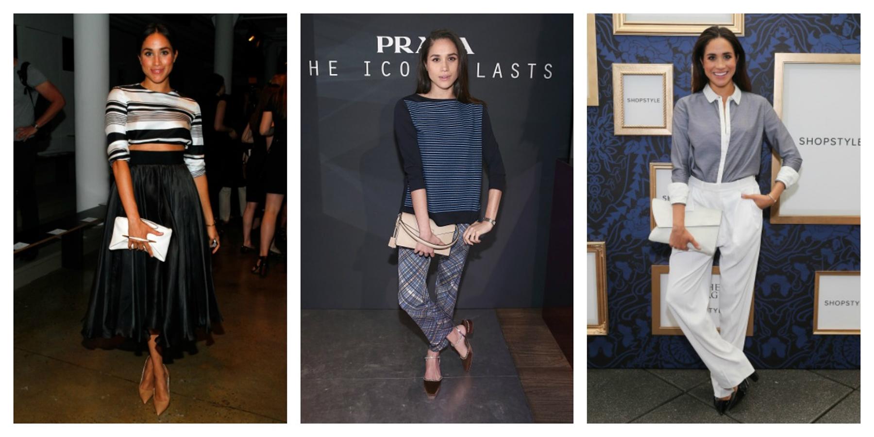 Con el bolso delante y las piernas flexionadas o una delante de otra, su forma de posar delante de la cámara es siempre idéntica... ¡para lucir su bolso!