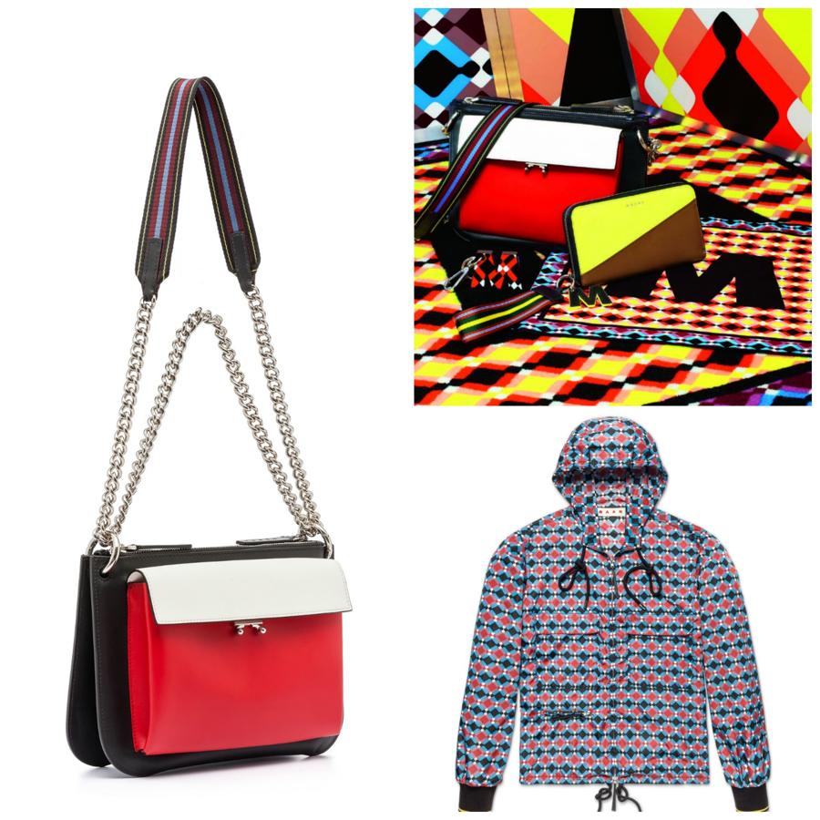 Marni acaba de presentar Blinky Collection, una edición limitada de piezas solo a la venta en su web. Están inspiradas en el arte abstracto alemán de los años 60, con geometrías y colores saturados. www.marni.com