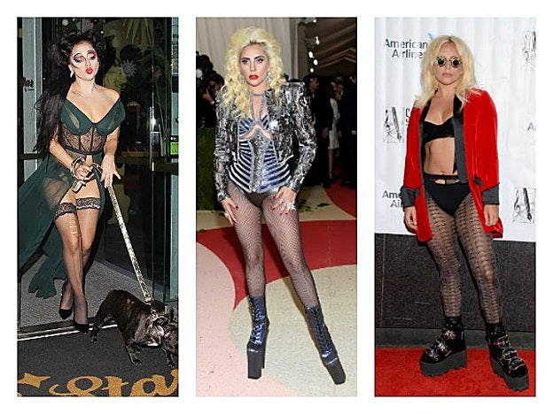 Los looks en clave lencera de Lady Gaga