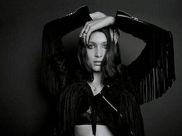 Bella Hadid en su primera campaña de moda en 2013.